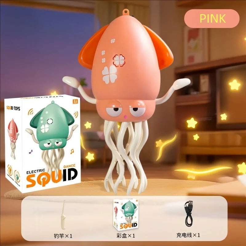 New and Unique Magical Dancing Octopus Electric Squid Sensing and Evading Obstacles Octopus Children Stress-Relieving Fishing