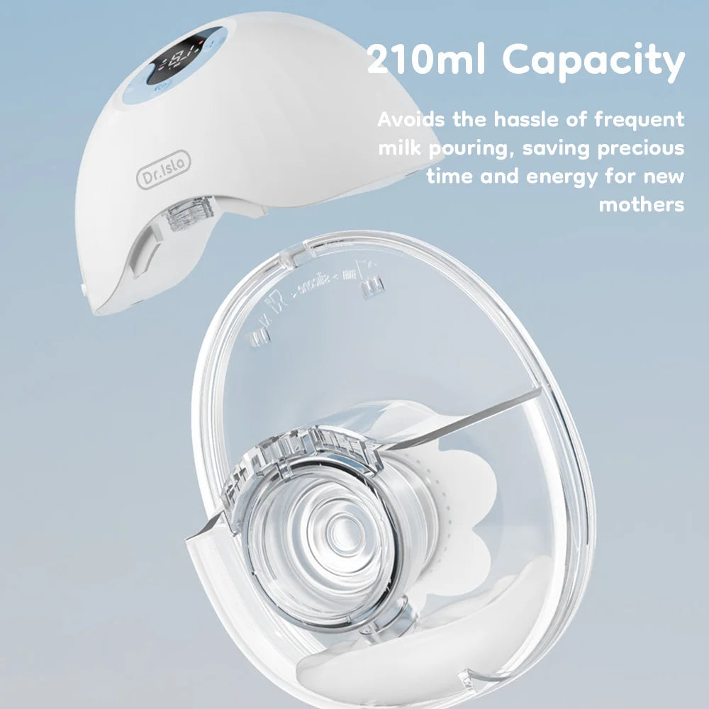 MAMIJOY 2PCS Wearable Breast Pump 4 Modes & 36 Levels Portable Electric Breast Pumps Comfort Milk Collector Hands Free Low Niose