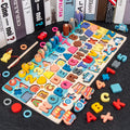 Montessori Wooden Toys Kids Busy Board Animal Math Fishing Numbers Matching Digital Shape Educational Toys For Children Gifts