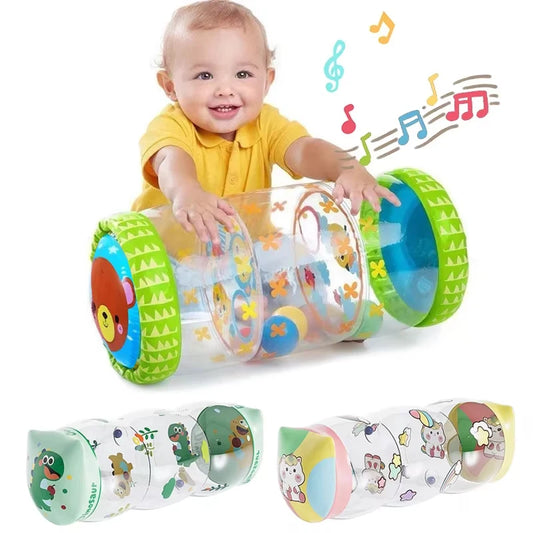 Inflatable Baby Crawling Roller Toy Rattles Games for Babies Development 6 12 Months Baby Crawling toy Fitness Educational Toys
