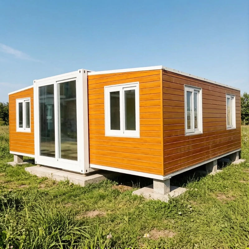 Hot Sale Expandable Container House Forest Cabin 40Ft 20Ft Prefab Tiny House Folding Room Container Houses Vacation Room Sunroom