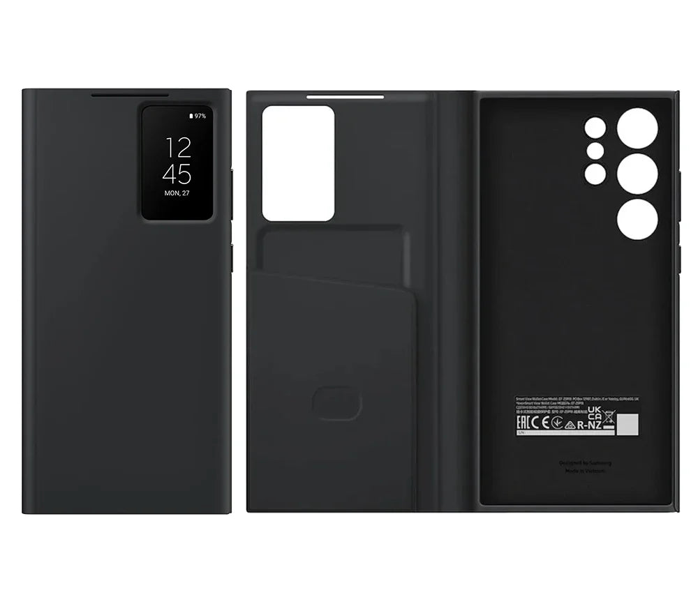 Original For Samsung Galaxy S23 Ultra Smart View Wallet Flip Case for Galaxy S23Ultra Smart View Phone Cover SM-S918B