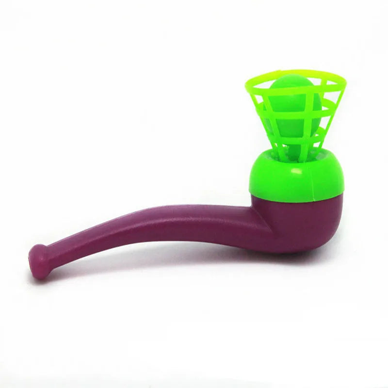3pcs Plastic Pipe Blowing Ball Toys Outdoor Games Balance Training Toys Learning Toys for Funny Gifts