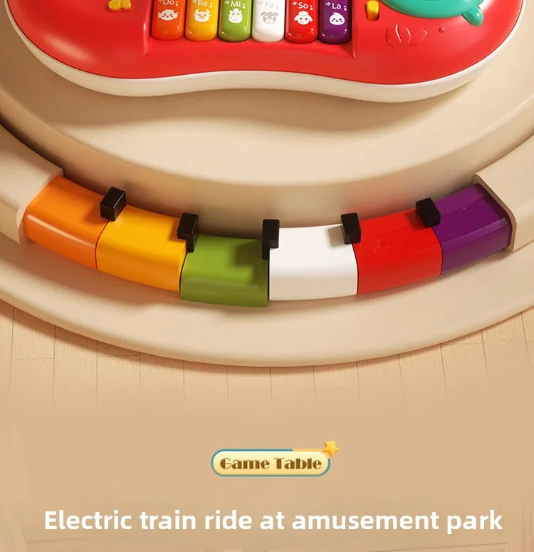 Kids Multifunctional Early Education Game Table Electric Train Baby Montessori Learning Busy Board Sensory Toys for Toddler Gift