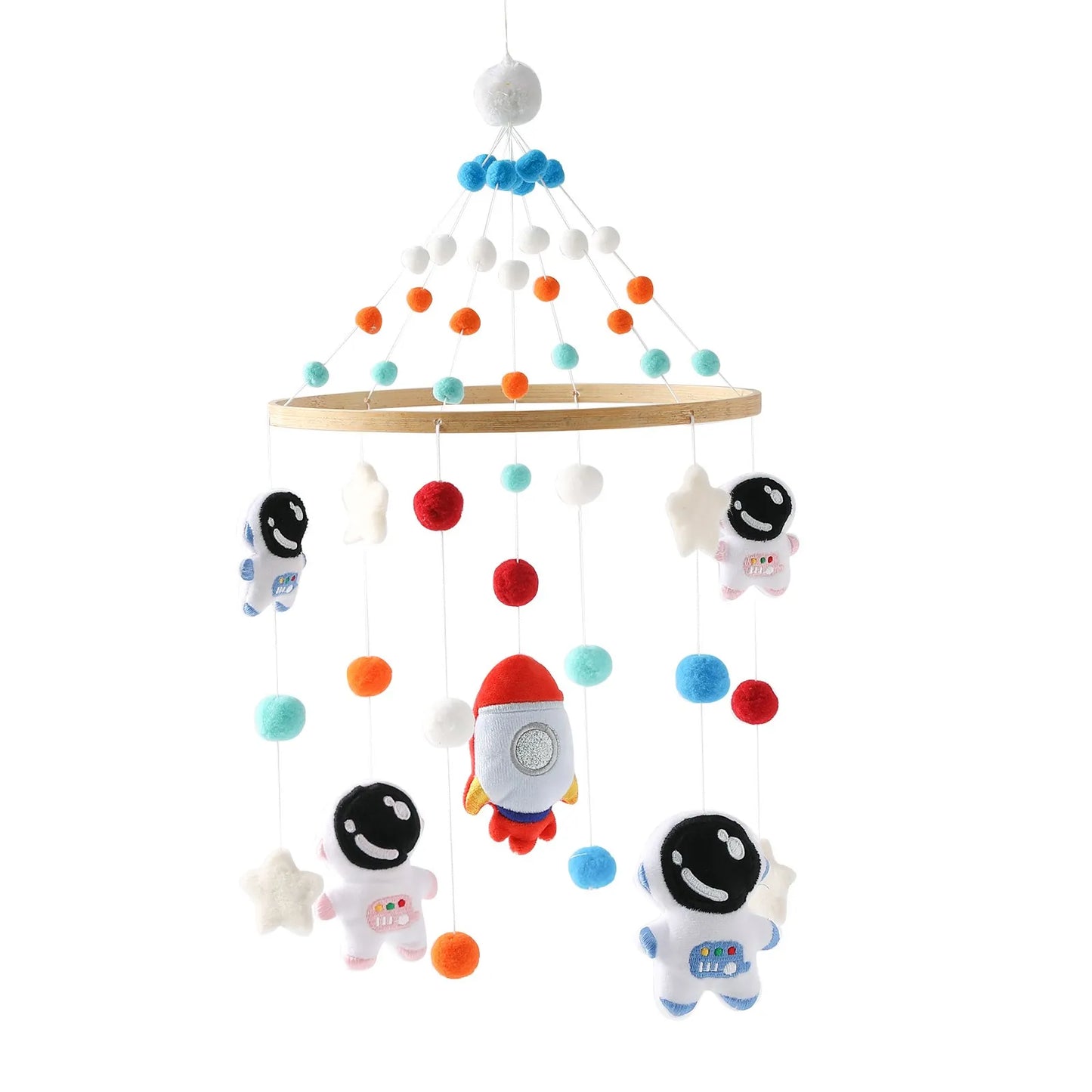 Mobile Wooden Bell Baby Toys 0-12 Months Rattle Toys Bed Newborn Crib mobile With Music Box Bed Bell Hanging Toys Crib Bracket