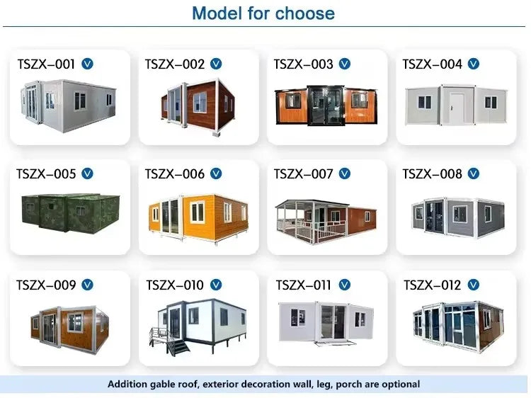 Hot Sale Expandable Container House Forest Cabin 40Ft 20Ft Prefab Tiny House Folding Room Container Houses Vacation Room Sunroom