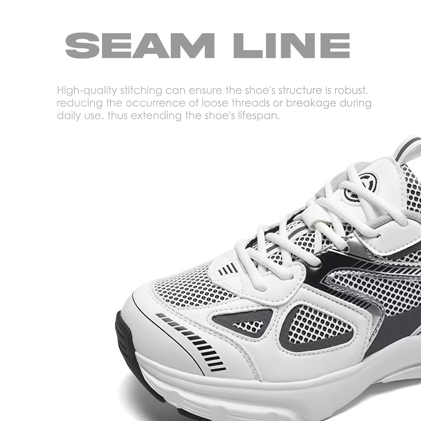 Retro Chunky Sneakers Men Women Y2K Aesthetic Running Breathable Mesh Sport Footwear Vintage White Platform Casual Dad Shoes