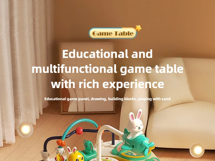 Kids Multifunctional Early Education Game Table Electric Train Baby Montessori Learning Busy Board Sensory Toys for Toddler Gift