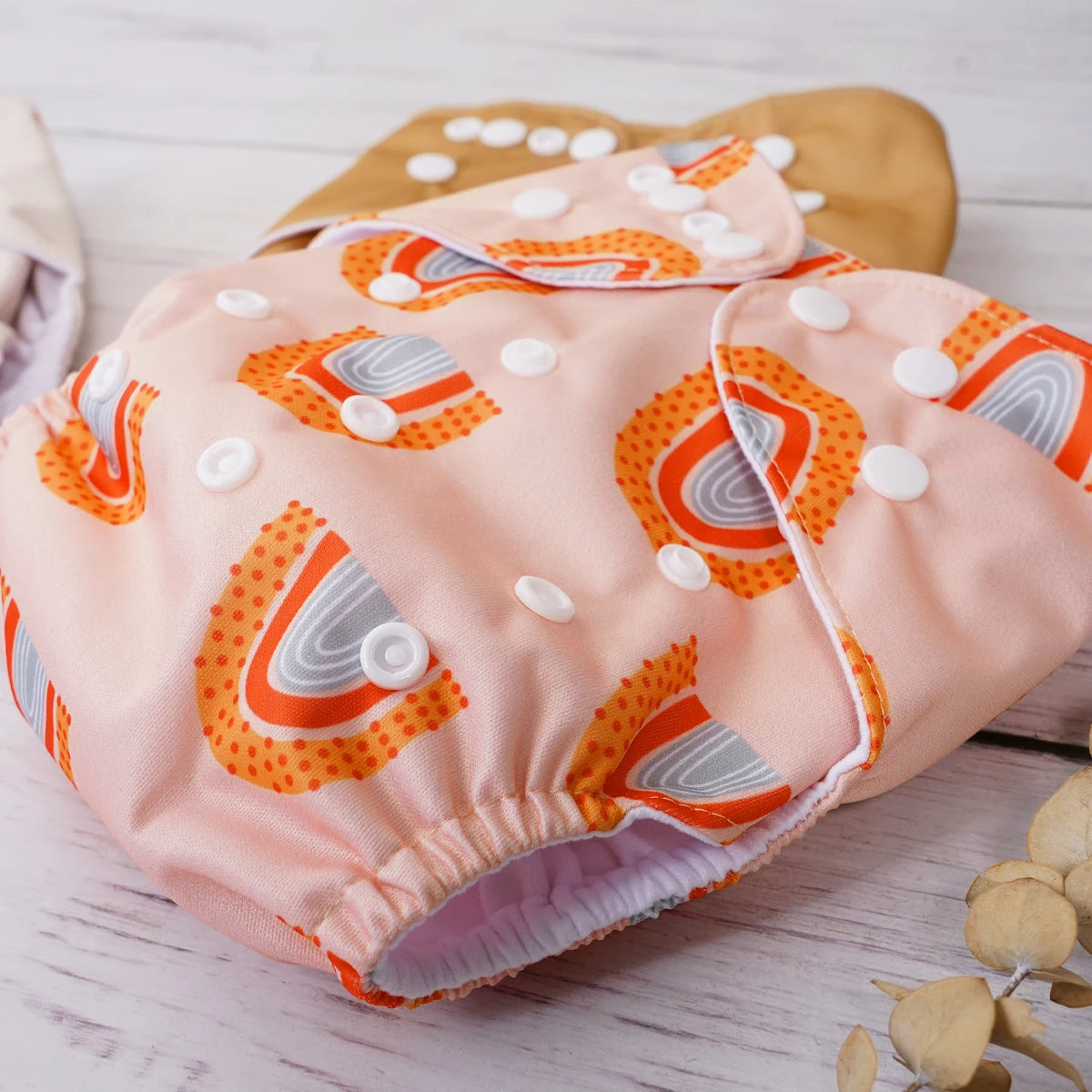 Elinfant 3PCS Washable One Size Cloth Diaper Waterproof Reusable Cloth Diaper For 3-15kg Baby
