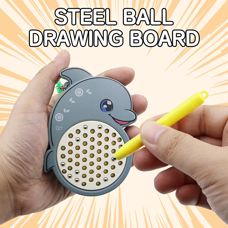 Magnet Ball Drawing Board Kids Magnet Tablet Sketch Pad With Magnetic Stylus Montessori Education Travel Activities Magnet Toy