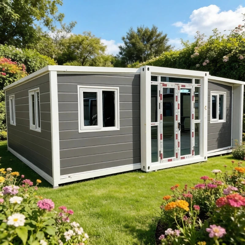 Hot Sale Expandable Container House Forest Cabin 40Ft 20Ft Prefab Tiny House Folding Room Container Houses Vacation Room Sunroom