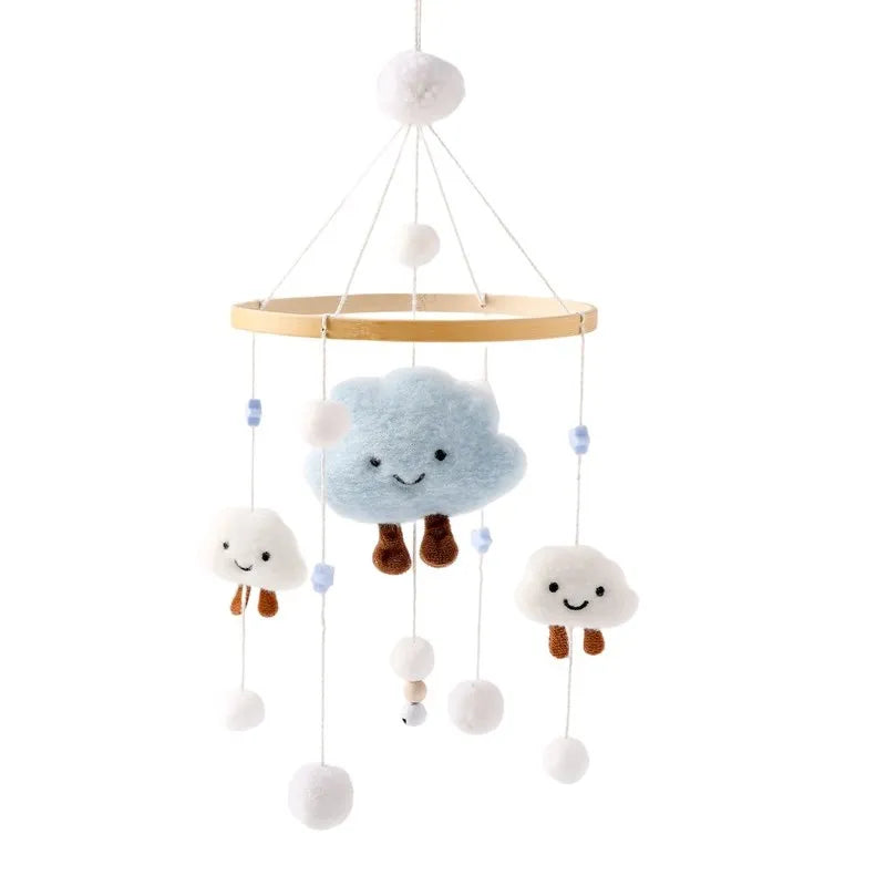 Mobile Wooden Bell Baby Toys 0-12 Months Rattle Toys Bed Newborn Crib mobile With Music Box Bed Bell Hanging Toys Crib Bracket