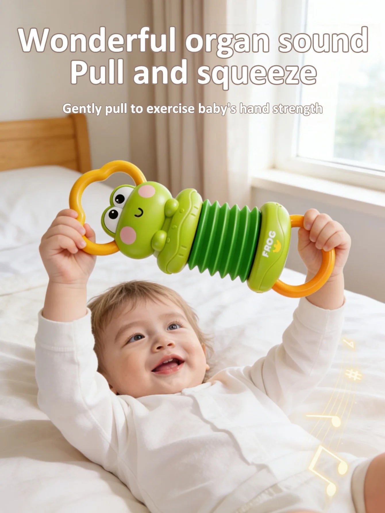 Baby Accordion Toy Unicorn Musical Instrument Early Educational Sensory Toy for Toddlers Interactive Handheld Toy Birthday Gift