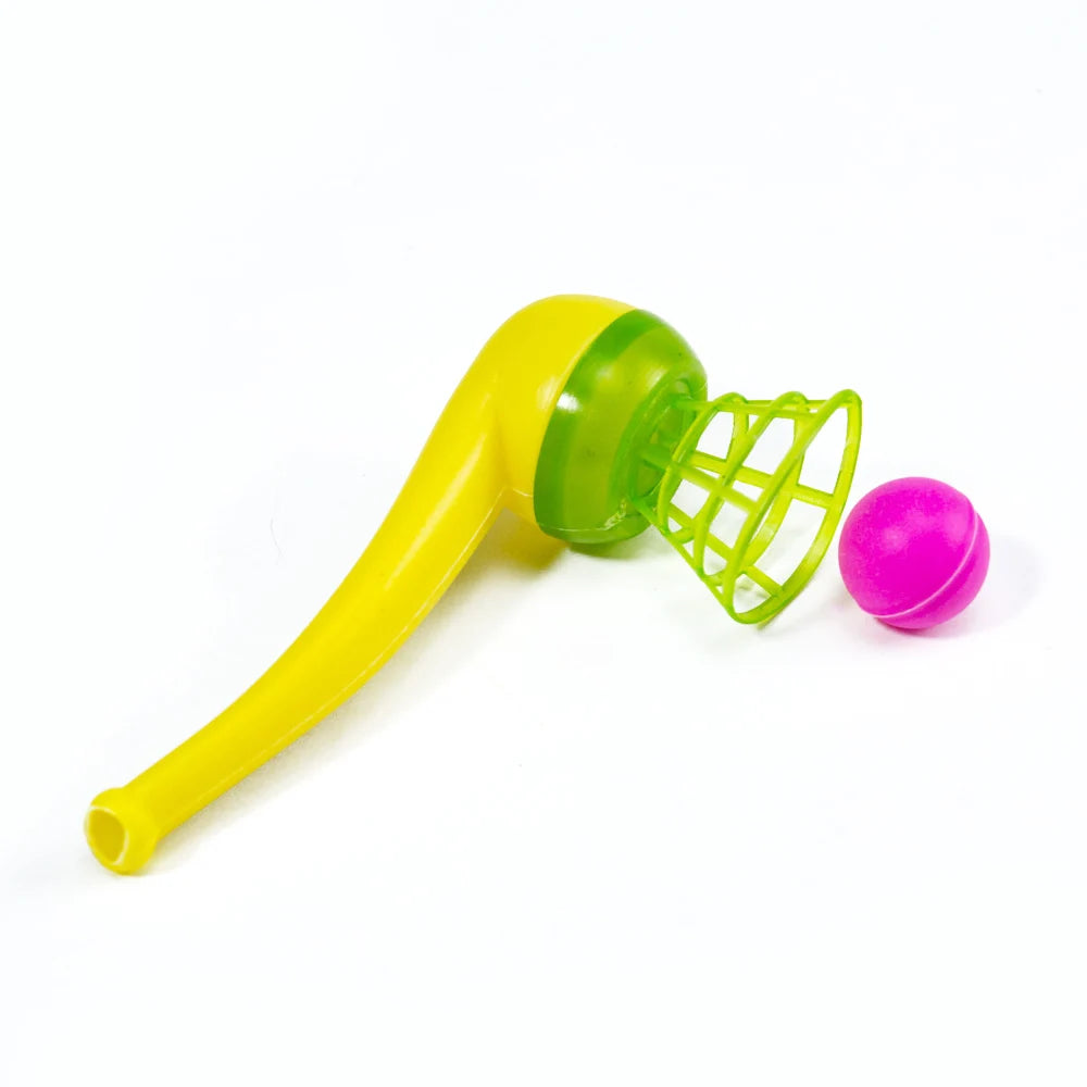 3pcs Plastic Pipe Blowing Ball Toys Outdoor Games Balance Training Toys Learning Toys for Funny Gifts