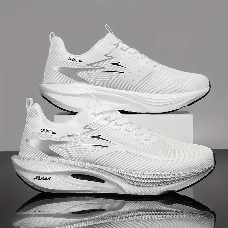 Men Sports Running Shoes Casual Marathon Breathable Lightweight Women's Comfortable Athletic Nonskid Walking Sneakers Outdoors