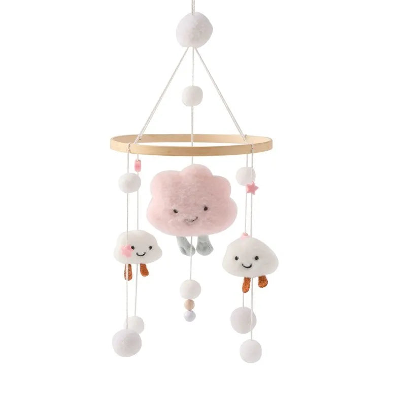 Mobile Wooden Bell Baby Toys 0-12 Months Rattle Toys Bed Newborn Crib mobile With Music Box Bed Bell Hanging Toys Crib Bracket