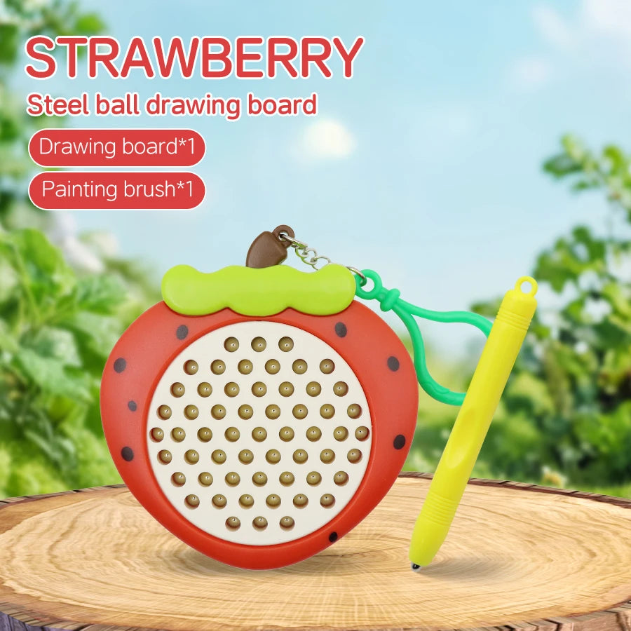 Magnet Ball Drawing Board Kids Magnet Tablet Sketch Pad With Magnetic Stylus Montessori Education Travel Activities Magnet Toy