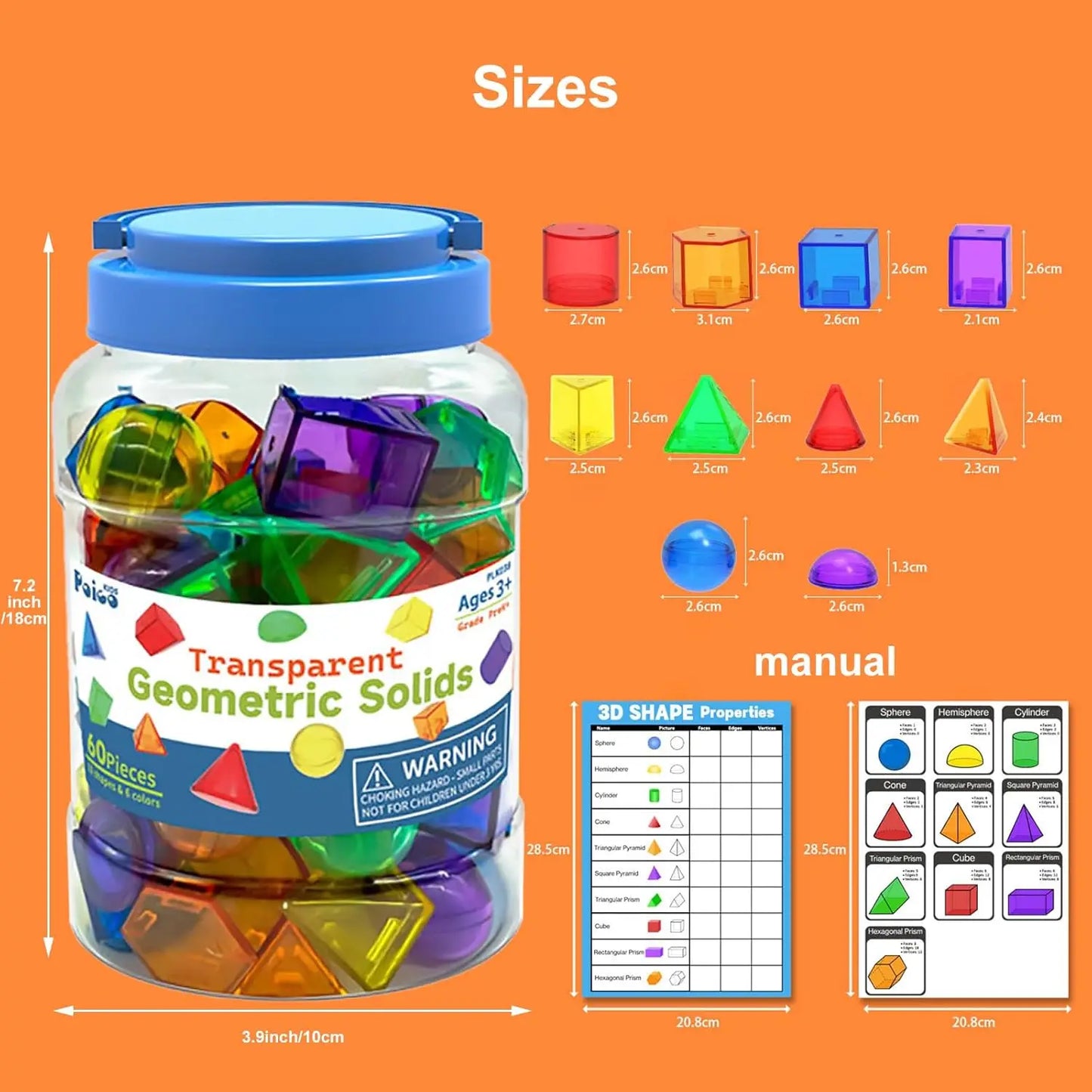 Kids Montessori Colorful Transparent Letters Numbers Set Sensory Activity Math Learning Counting Toy Education Teaching Aids