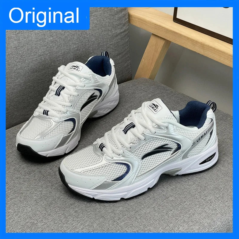 Unisex Sneakers Comfortable Breathe Versatile Outdoor Sports White Tennis Shoes New Thick Soled Non Slip Daily Wear Casual Shoes