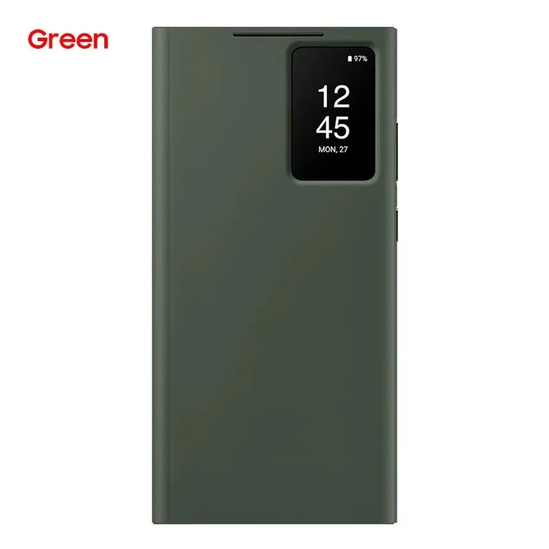 Original For Samsung Galaxy S23 Ultra Smart View Wallet Flip Case for Galaxy S23Ultra Smart View Phone Cover SM-S918B