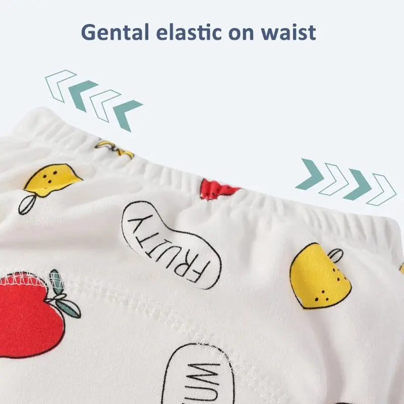 Keilly nannies Reusable Soft Cotton Baby Breathable Diapers Pee Shorts Toddler Potty Training Pants Underwears for Boys & Girls Baby Nappies