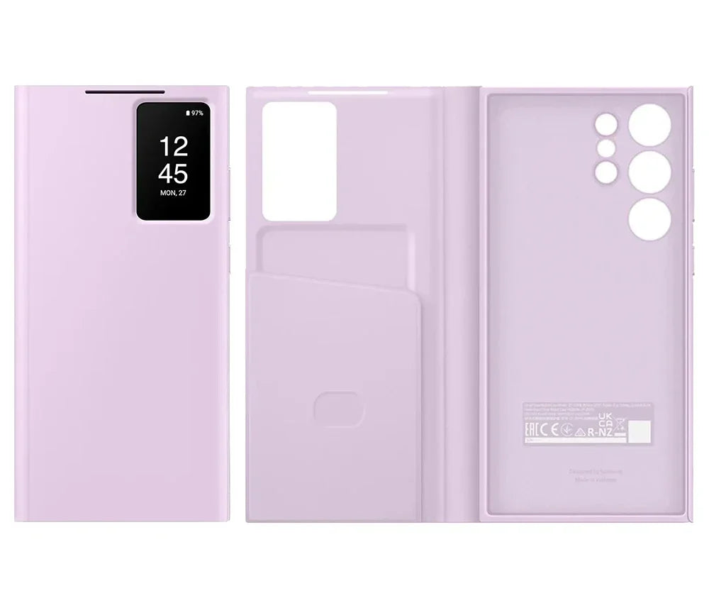 Original For Samsung Galaxy S23 Ultra Smart View Wallet Flip Case for Galaxy S23Ultra Smart View Phone Cover SM-S918B