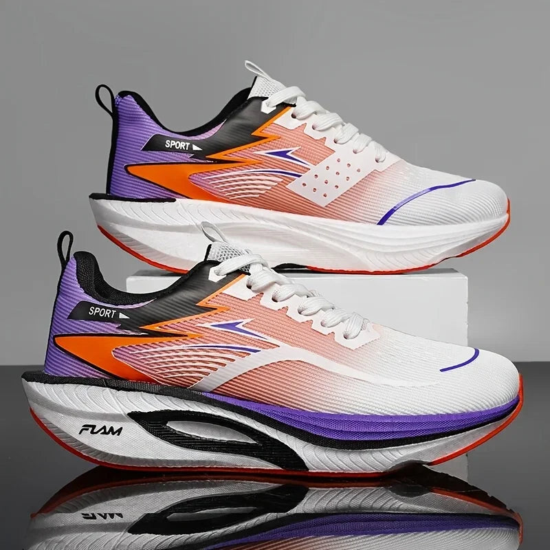 Men Sports Running Shoes Casual Marathon Breathable Lightweight Women's Comfortable Athletic Nonskid Walking Sneakers Outdoors