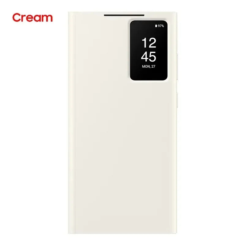 Original For Samsung Galaxy S23 Ultra Smart View Wallet Flip Case for Galaxy S23Ultra Smart View Phone Cover SM-S918B