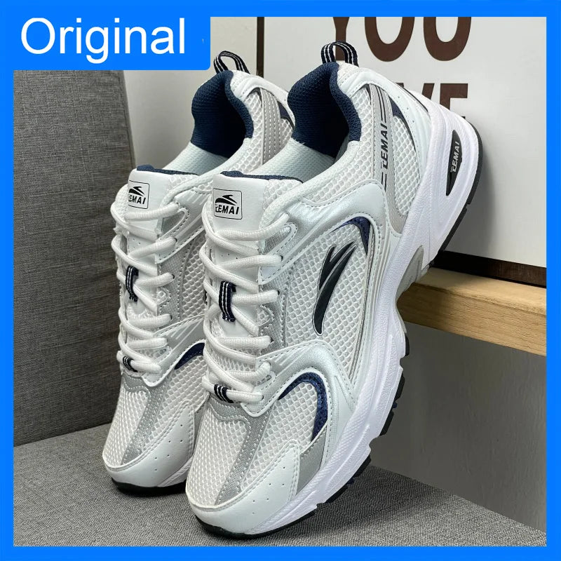 Unisex Sneakers Comfortable Breathe Versatile Outdoor Sports White Tennis Shoes New Thick Soled Non Slip Daily Wear Casual Shoes