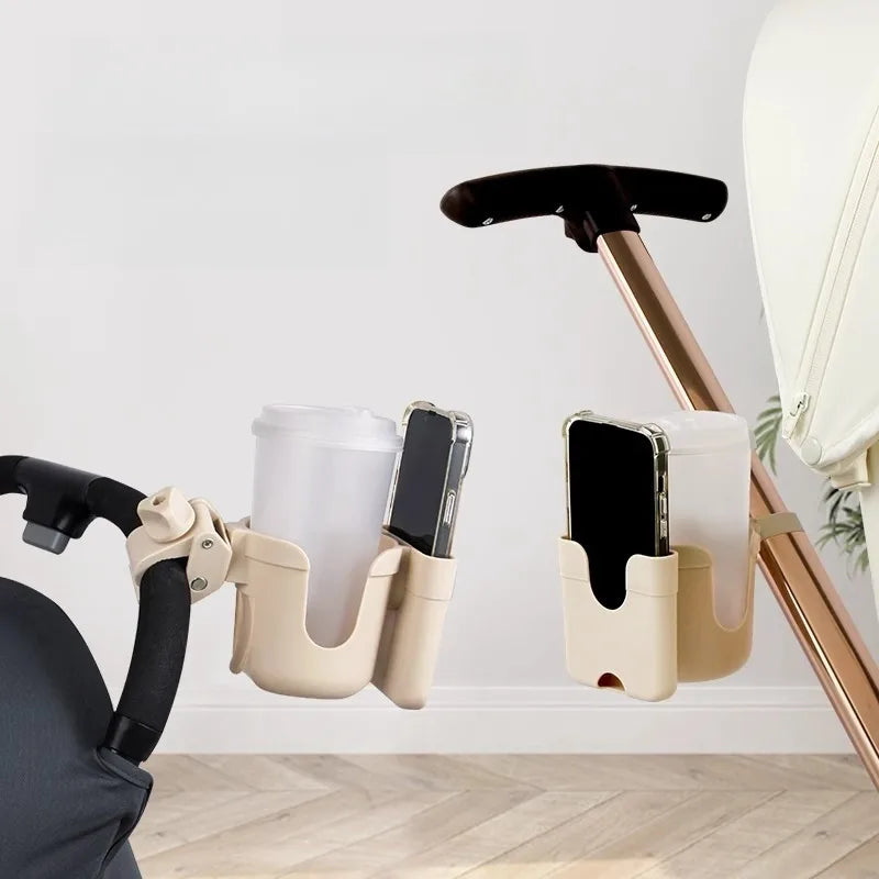 Pram Cup Holders Children's Stroller Bottle Holders Pram Bottle Holders Anti-Slip Design Pram Accessories Mobile Phone Holders