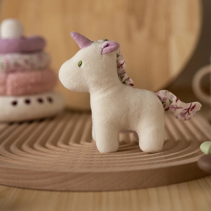Baby Unicorn Plush Stacking Toy for Boys Girls Gifts Encourage Sensory Development Toys Cartoon Toddlers Soft Stacking Play Toy