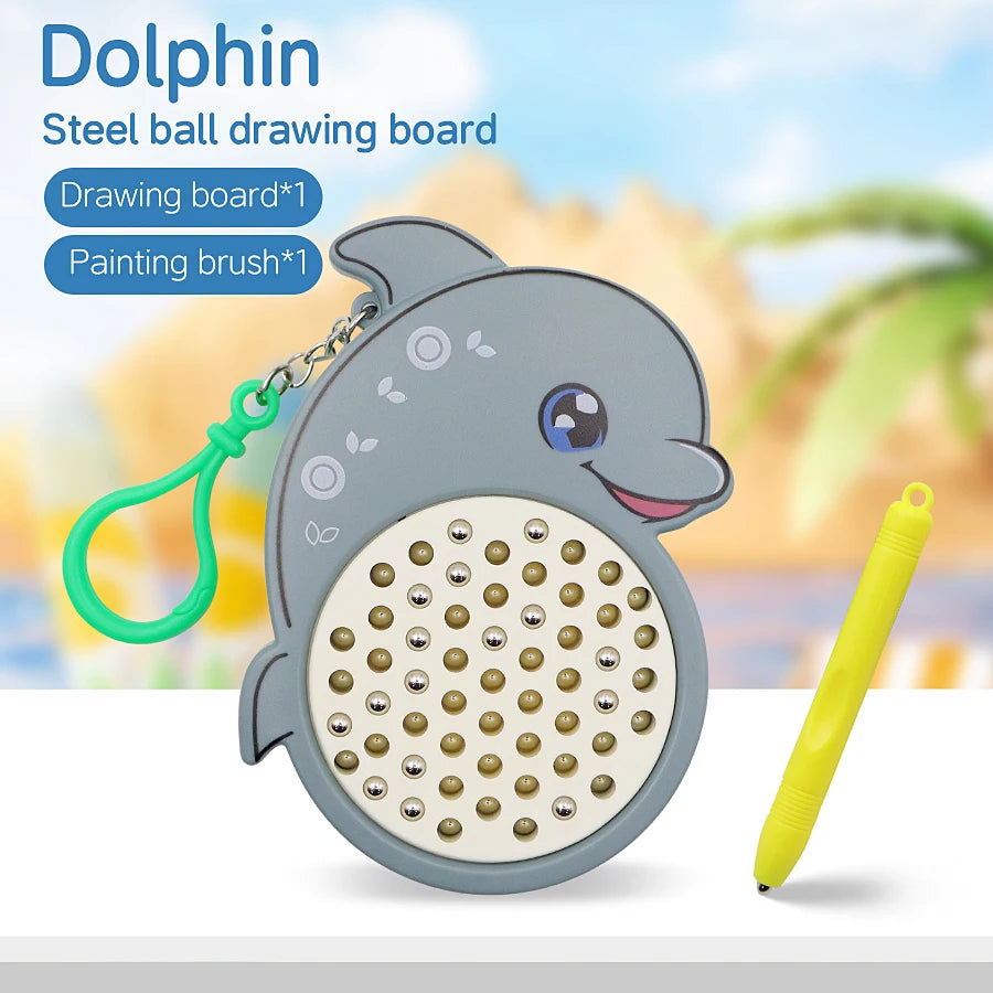 Magnet Ball Drawing Board Kids Magnet Tablet Sketch Pad With Magnetic Stylus Montessori Education Travel Activities Magnet Toy