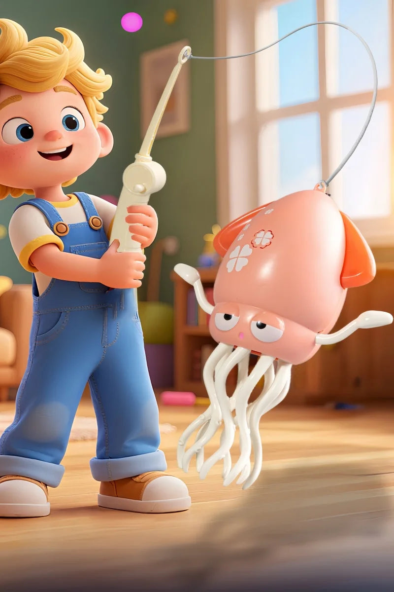 New and Unique Magical Dancing Octopus Electric Squid Sensing and Evading Obstacles Octopus Children Stress-Relieving Fishing