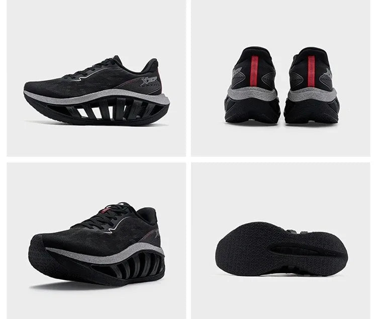 Xtep Light Boat MAX Male Lightweight Rebound Height-Increasing Stronger Propulsive Force Running Shoes 874219110095