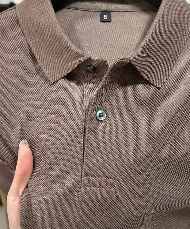 100% pure cotton 2026 high-end brand men's short sleeve polo shirt summer fashion luxury pony embroidery golf top casual T-shirt