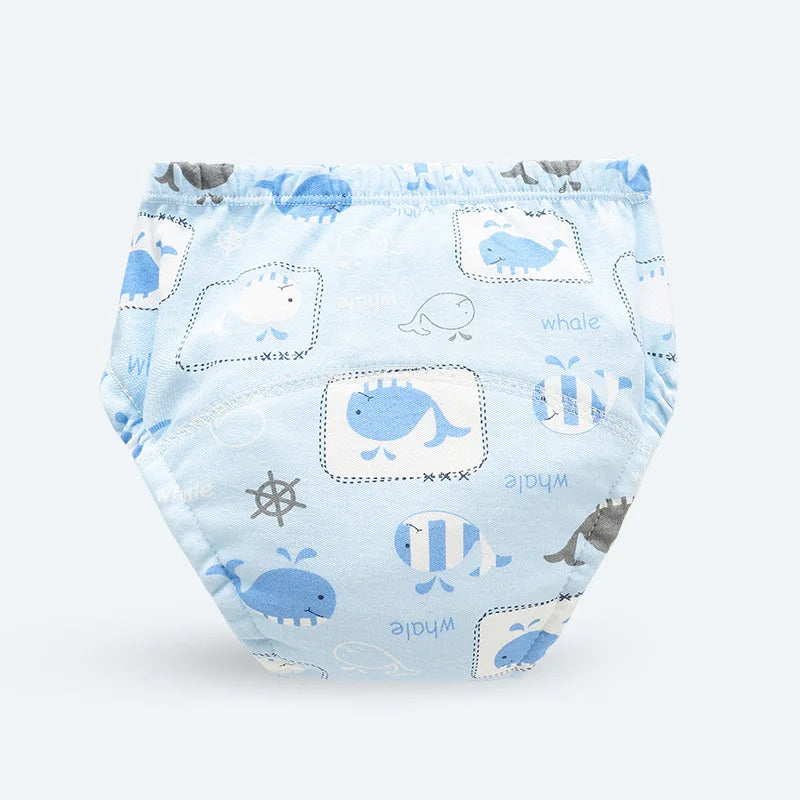 Keilly nannies Reusable Soft Cotton Baby Breathable Diapers Pee Shorts Toddler Potty Training Pants Underwears for Boys & Girls Baby Nappies