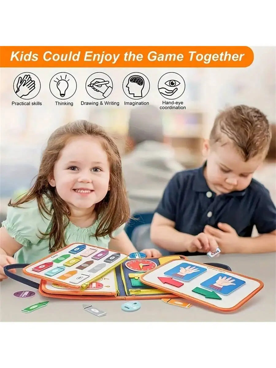 KeillyNannies Quiet Book /Portable Sensory Learning Toy for Toddlers