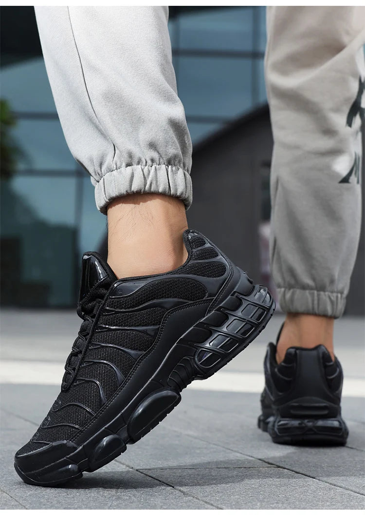 Men's Air Cushion Casual Sports Shoes Breathable Running Shoes for Men Gym Workout Training Walking Comfortable Shock Absorption