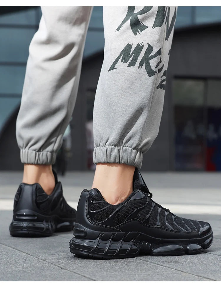 Men's Air Cushion Casual Sports Shoes Breathable Running Shoes for Men Gym Workout Training Walking Comfortable Shock Absorption