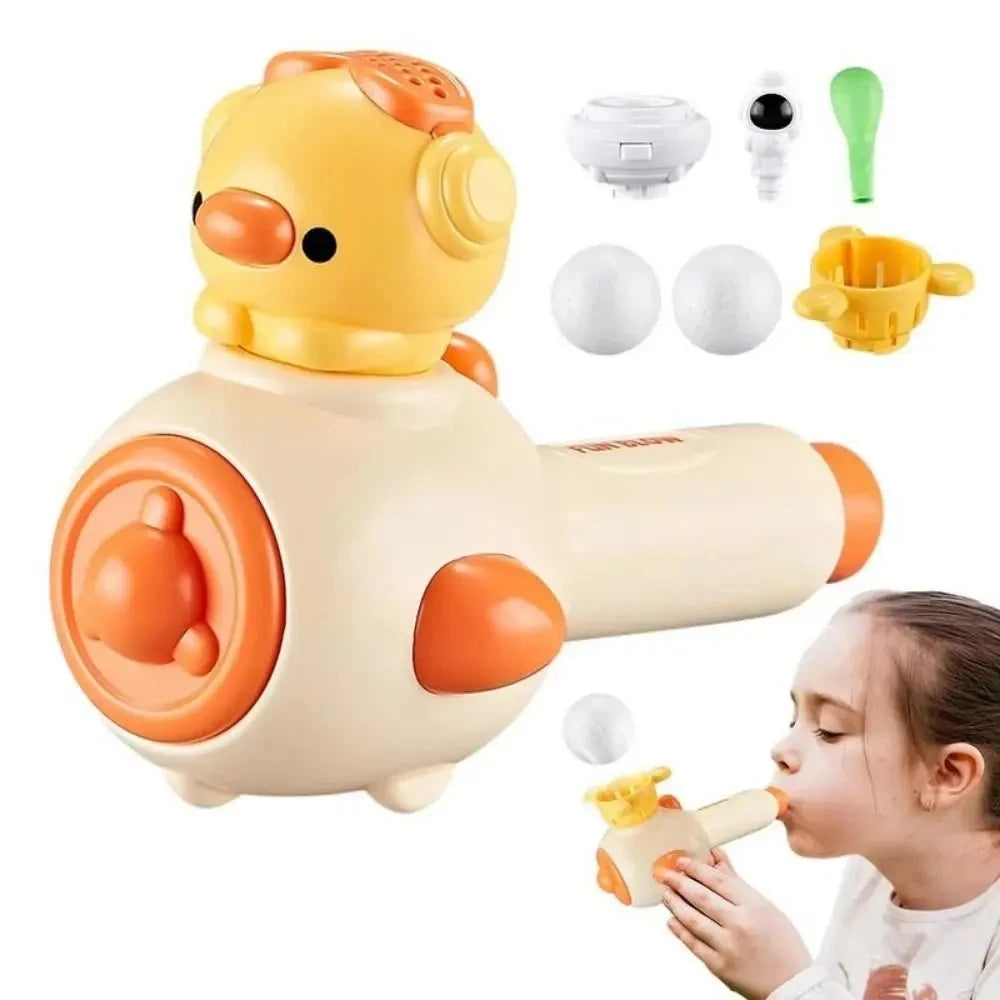 Montessori Toy for Kids with Whistle Ball Blowing Floating Blow Pipe Ball Three in One Sensory Fine Motor Skills Educational Toy