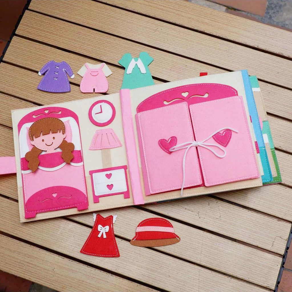Toddlers Montessori Toys Busy Board Farm Animal Scene Storytelling Activity Toy Quiet Book Felt Activity Educational Sensory Toy
