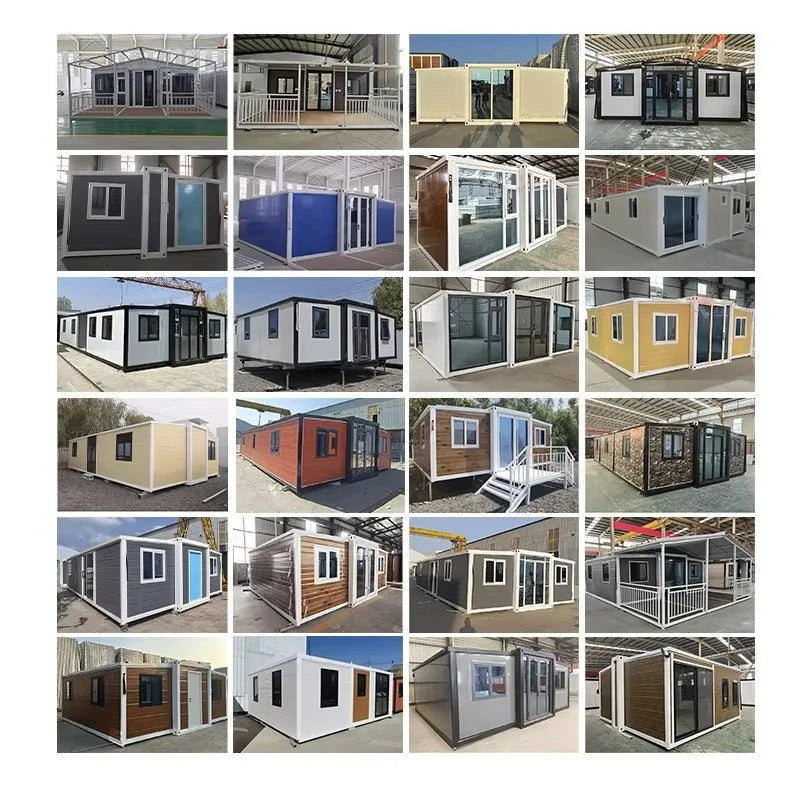 Hot Sale Expandable Container House Forest Cabin 40Ft 20Ft Prefab Tiny House Folding Room Container Houses Vacation Room Sunroom