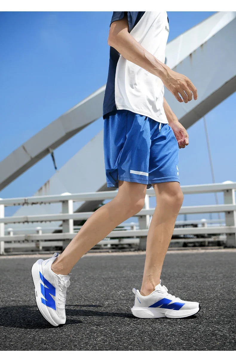 Marathon Carbon Plate Running Shoes Rotary Buckle Supercritical Foam Ultra Light Athletic Shoes Unisex Training Jogging Sneakers