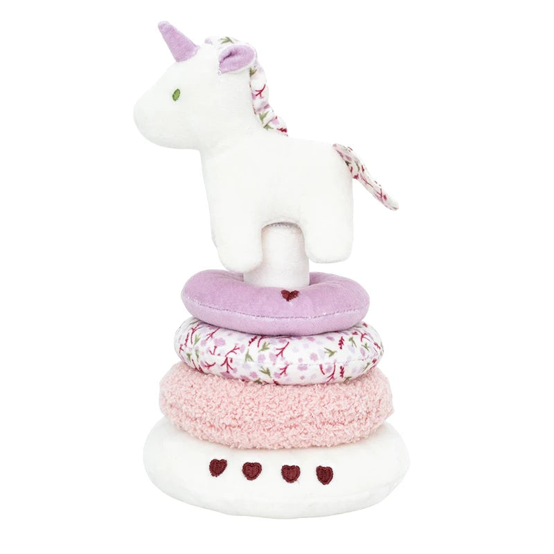Baby Unicorn Plush Stacking Toy for Boys Girls Gifts Encourage Sensory Development Toys Cartoon Toddlers Soft Stacking Play Toy