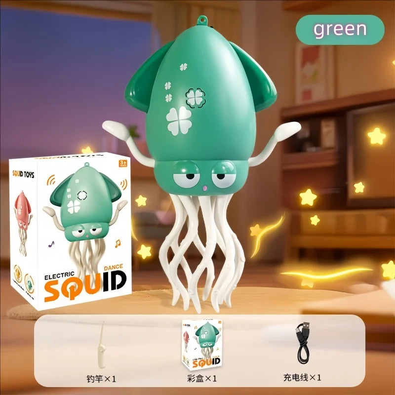 New and Unique Magical Dancing Octopus Electric Squid Sensing and Evading Obstacles Octopus Children Stress-Relieving Fishing