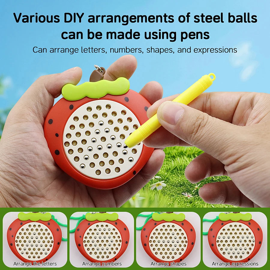 Magnet Ball Drawing Board Kids Magnet Tablet Sketch Pad With Magnetic Stylus Montessori Education Travel Activities Magnet Toy