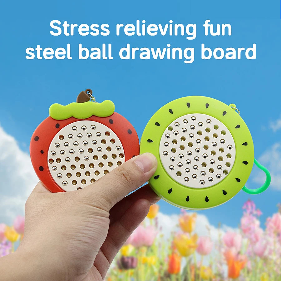 Magnet Ball Drawing Board Kids Magnet Tablet Sketch Pad With Magnetic Stylus Montessori Education Travel Activities Magnet Toy