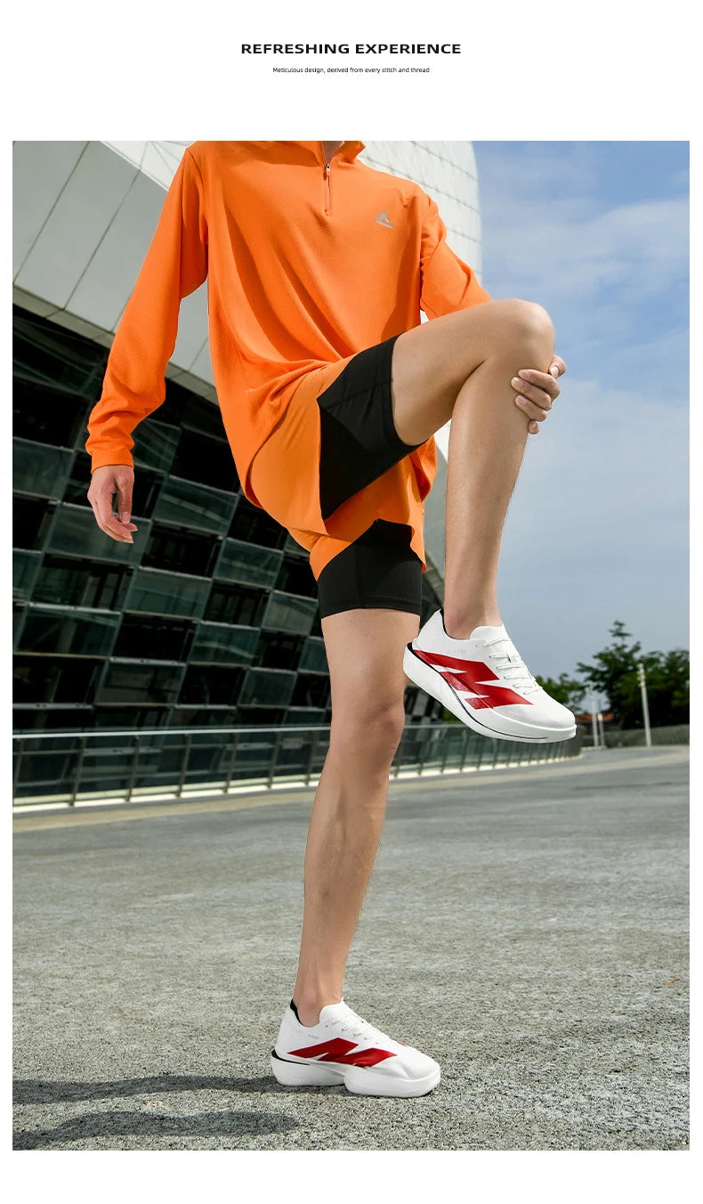 Fashion Men Women Outdoor Running Shoes Marathon Carbon Board Lightweight Comfort Casual Sneakers Breathable Jogging Sports Shoe