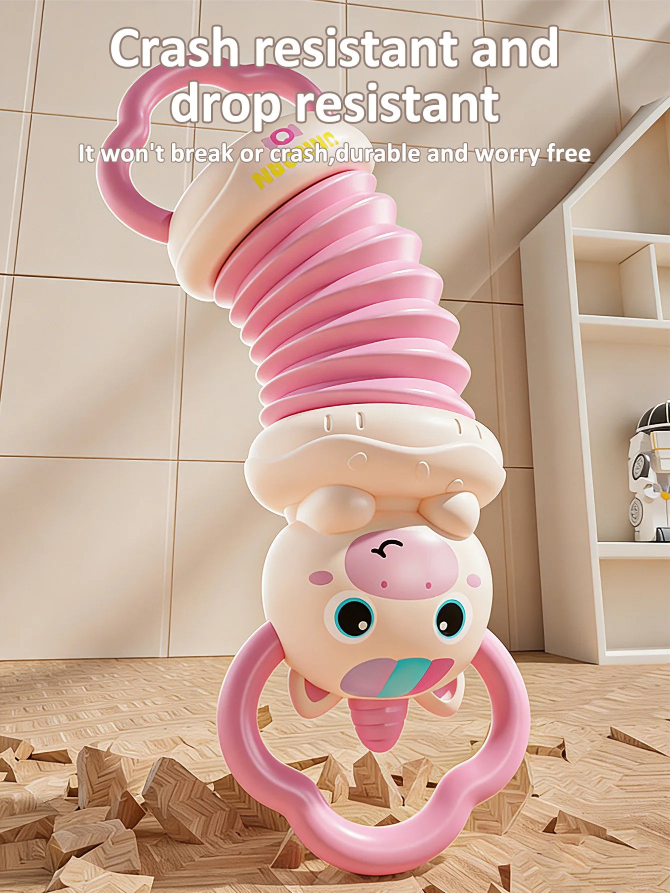 Baby Accordion Toy Unicorn Musical Instrument Early Educational Sensory Toy for Toddlers Interactive Handheld Toy Birthday Gift