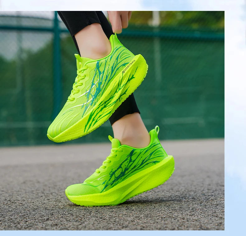 Marathon Running Shoes Men Carbon Board Speciality Sports Breathable Lightweight Women's Comfortable Athletic Nonskid Sneakers